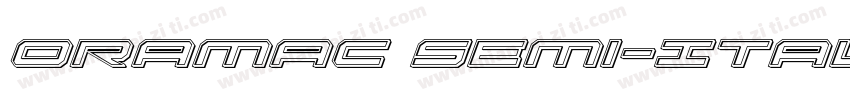Oramac Semi-Italic字体转换